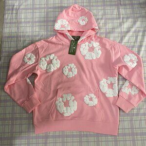 Denim Tears Pink Floral Hoodie